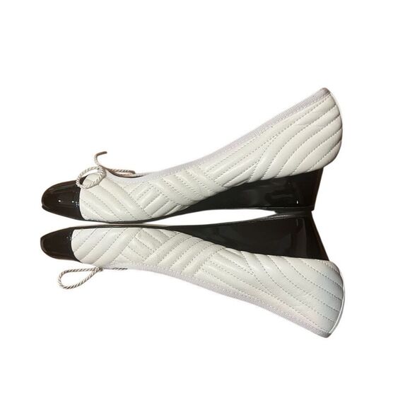 Paul Mayer attitudes NUBA QUILTED LEATHER ballet shoes WEDGE sz 10 - Picture 4 of 7